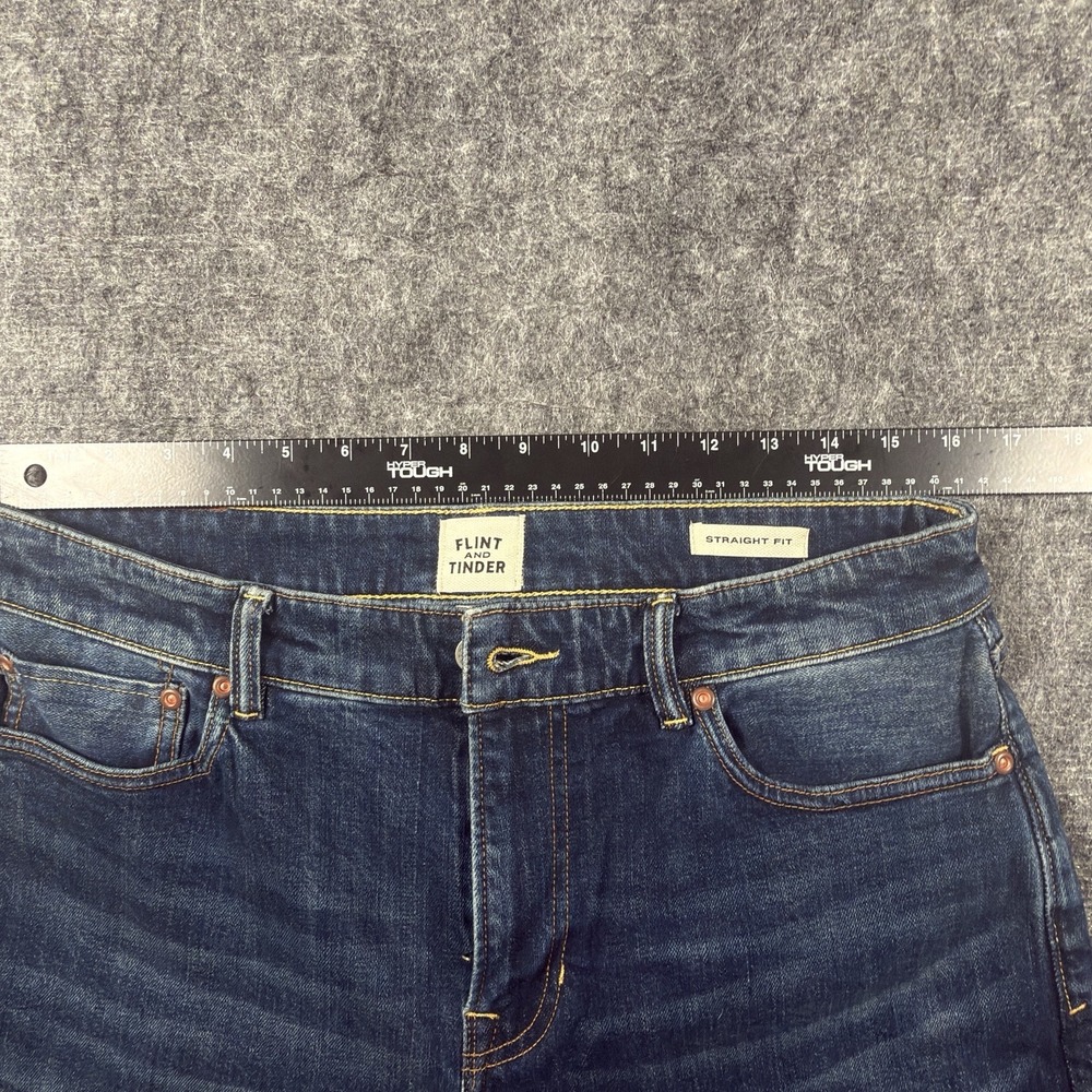 Flint and Tinder Stretch Jeans Mens 32x30 Blue Straight Fit NWOT - Picture 4 of 7